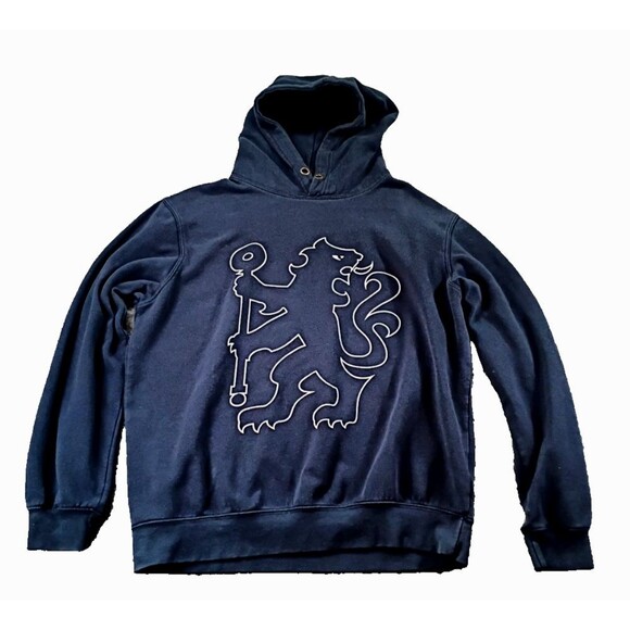 Chelsea Official Merchandise Royal Blue Pullover Hoodie Size L Soccer Football - Picture 1 of 14